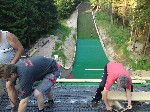Verlegung Wabenplatten